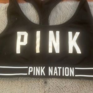 pink sports bra